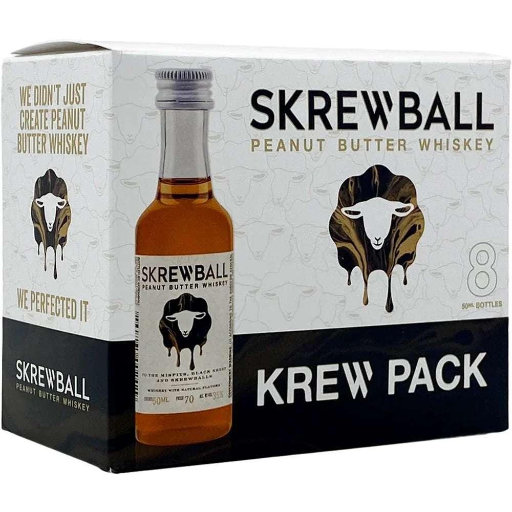 Skrewball Peanut Butter Whiskey Krew Pack — 8 × 50 ml - Sipsy
