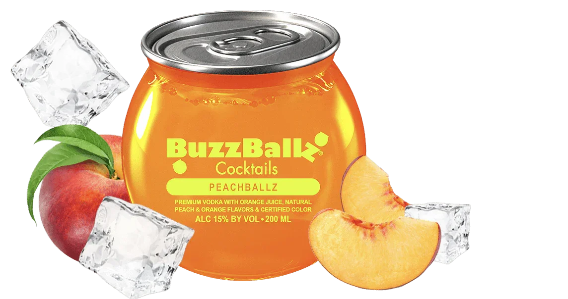 BuzzBalls Peachballz – 200 ml - Sipsy