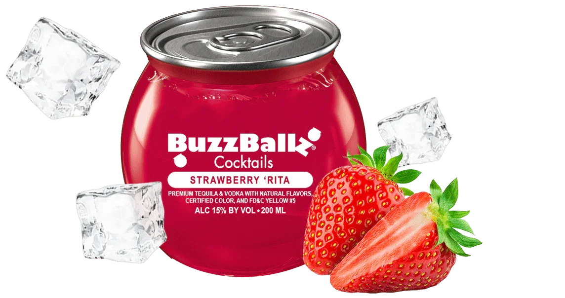 BuzzBall Strawberry Margarita – 200 ml - Sipsy