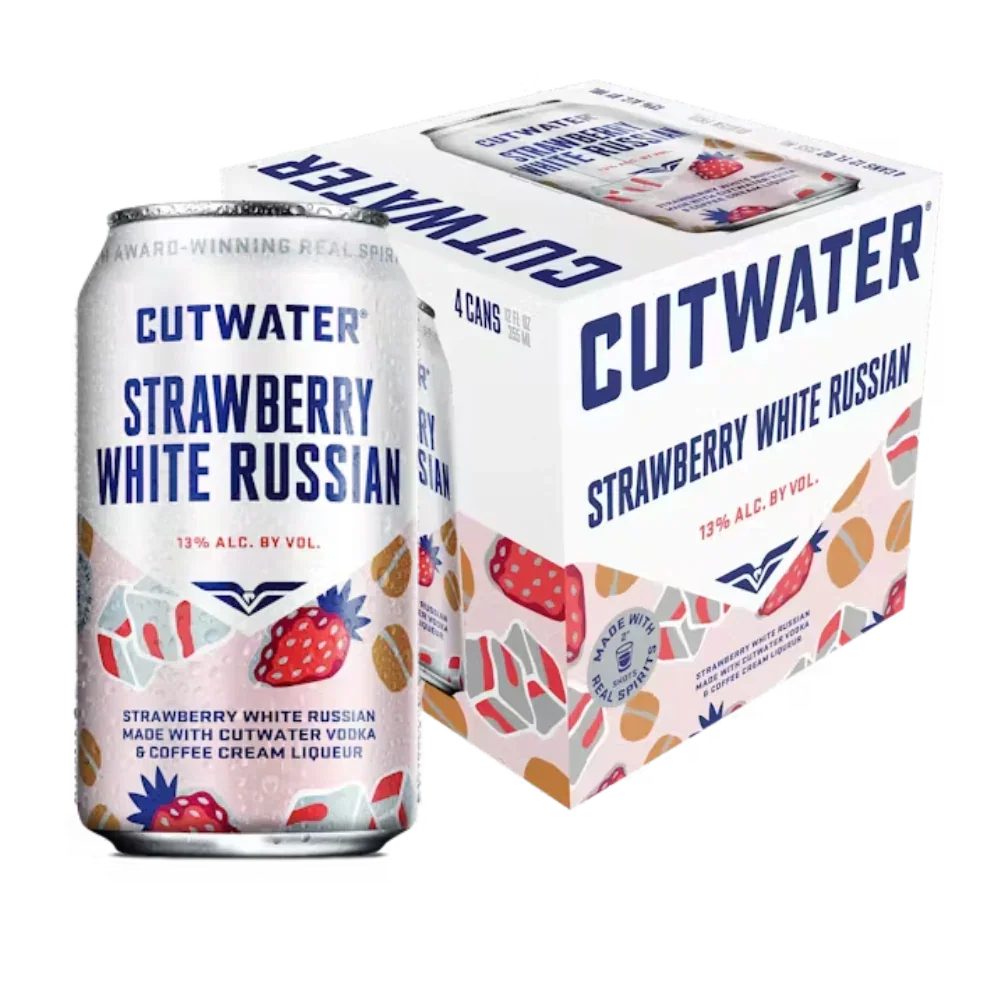 Cutwater Strawberry White Russian 4-pack - 12 oz cans