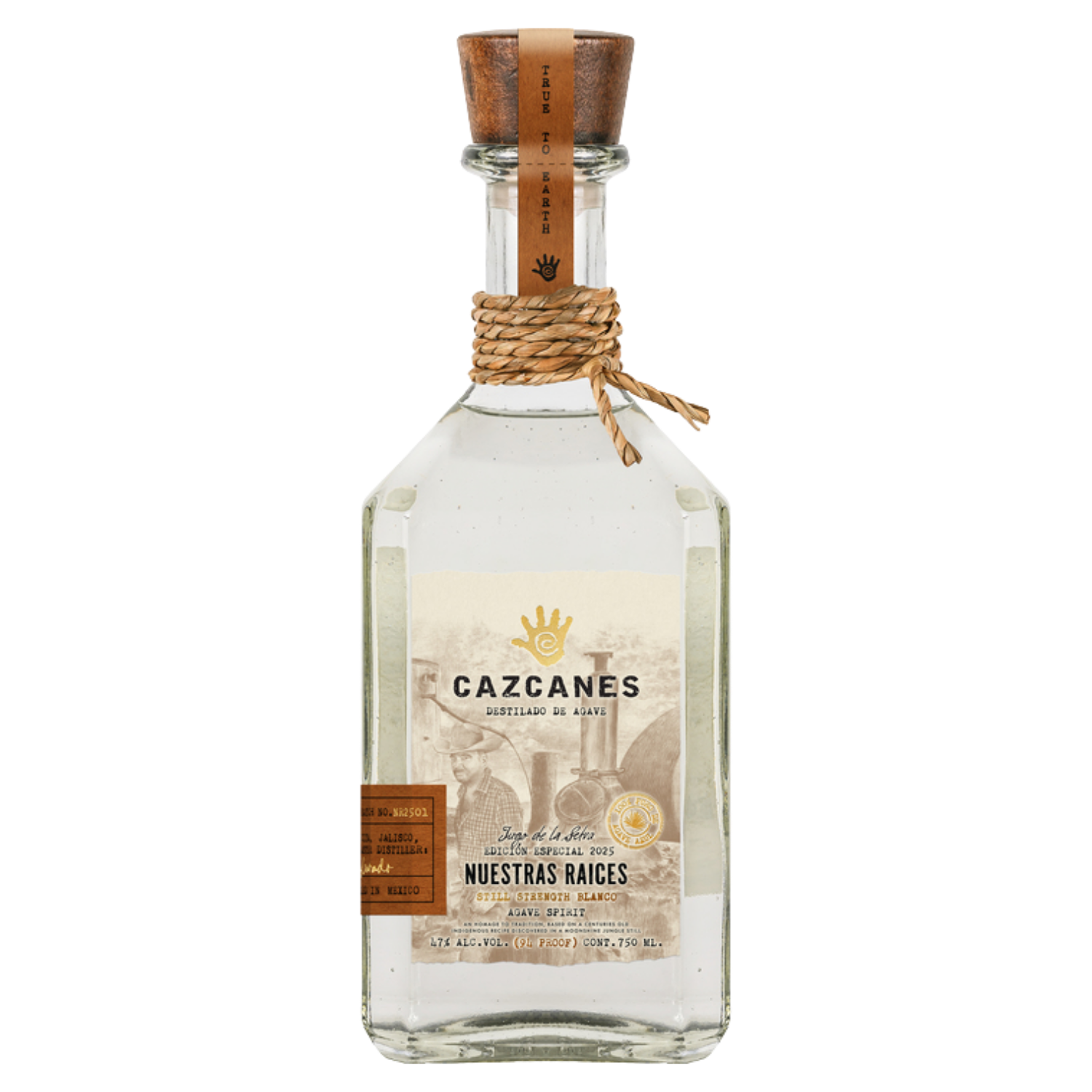 Cazcanes Nuestras Raíces Still Strength Blanco Tequila 750ml