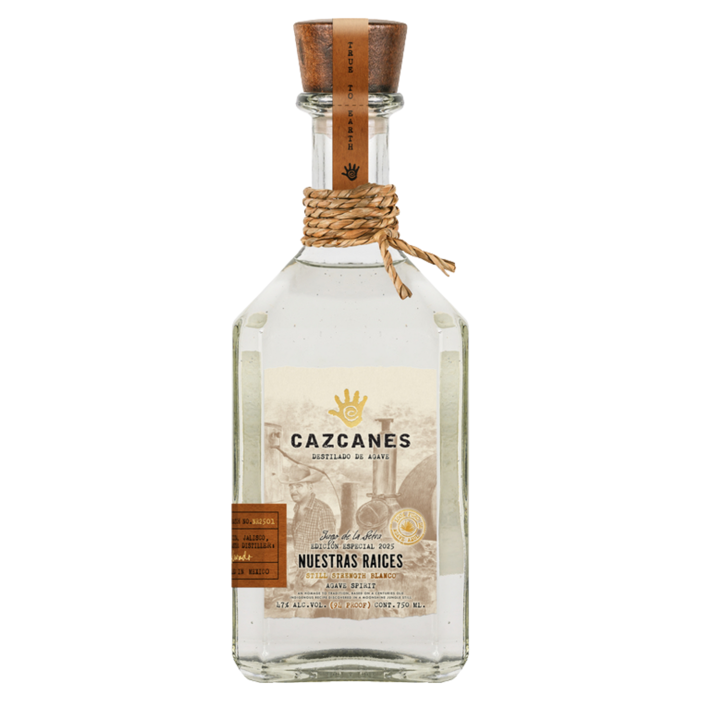 Cazcanes Nuestras Raíces Still Strength Blanco Tequila - 750ml