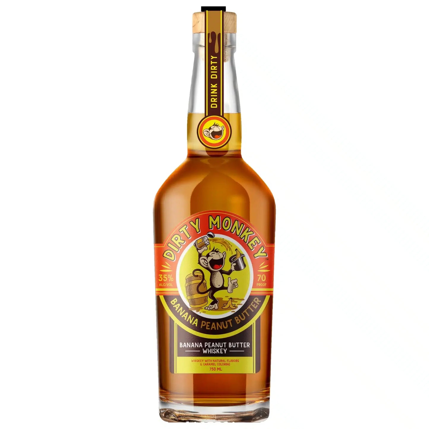Dirty Monkey Banana Peanut Butter Whiskey – 750ml - Sipsy