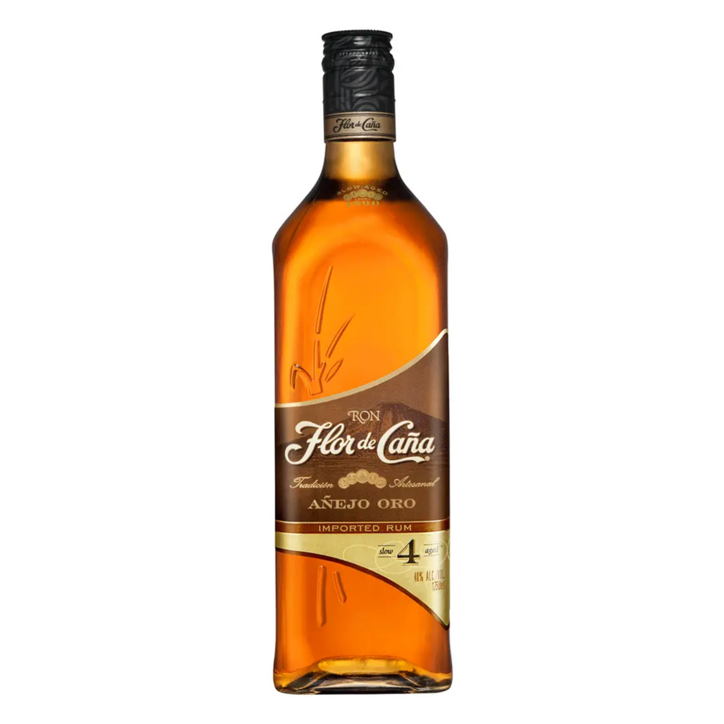 Flor de Cana 4 Year Anejo Oro Gold Rum - 750ml