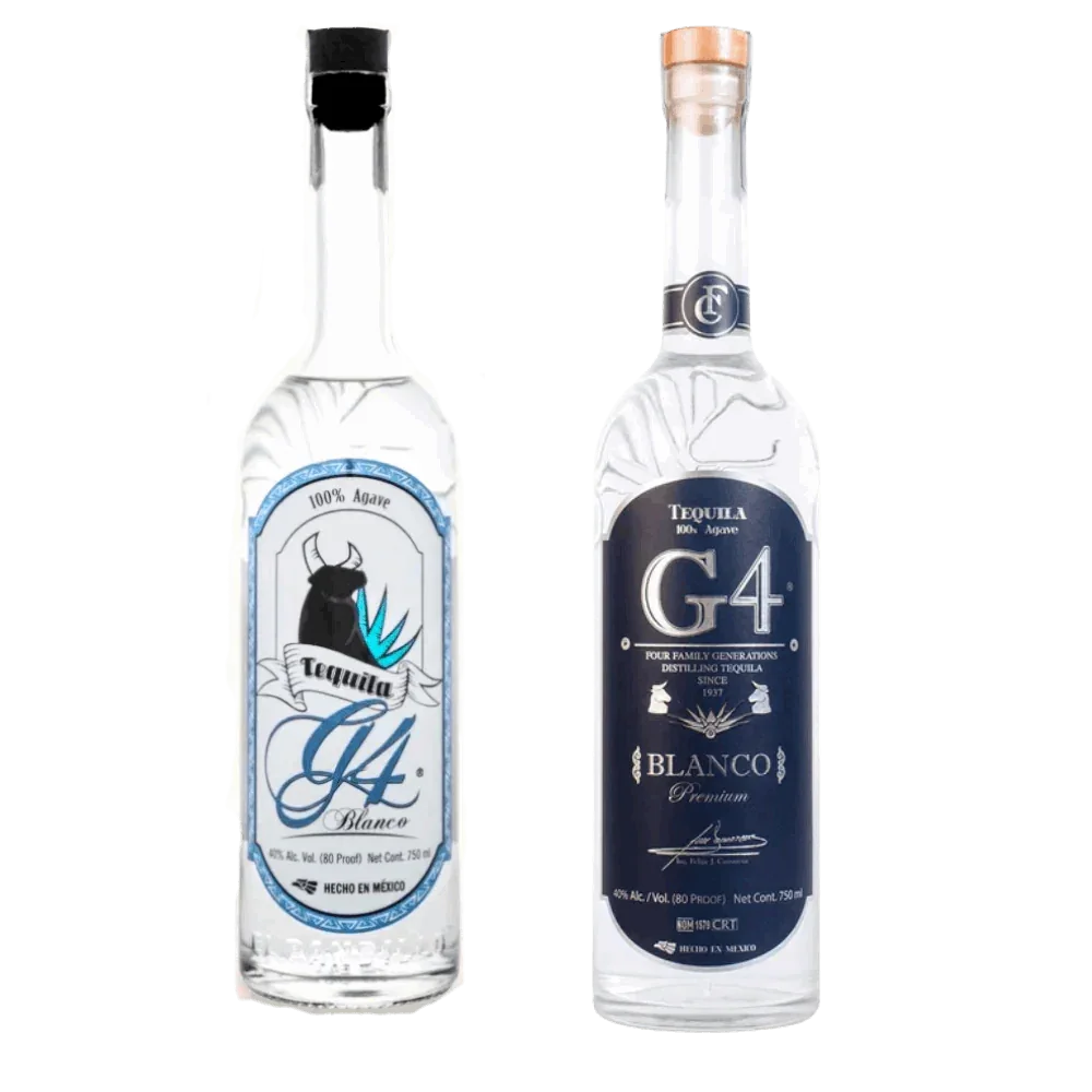 G4 Clásico Blanco Tequila + G4 Blanco Tequila (2-pack) - Sipsy