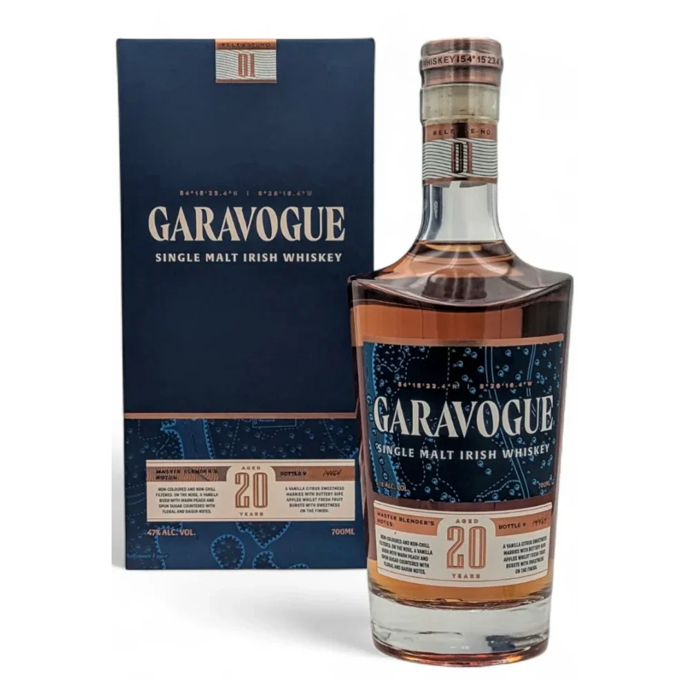 Garavogue 20-Year-Old Single Malt Irish Whiskey - 700ml
