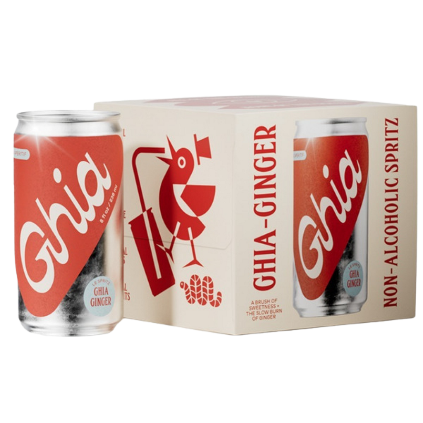 Ghia Non Alcoholic Aperitif, Ginger Ghia 4-Pack / 12oz Cans