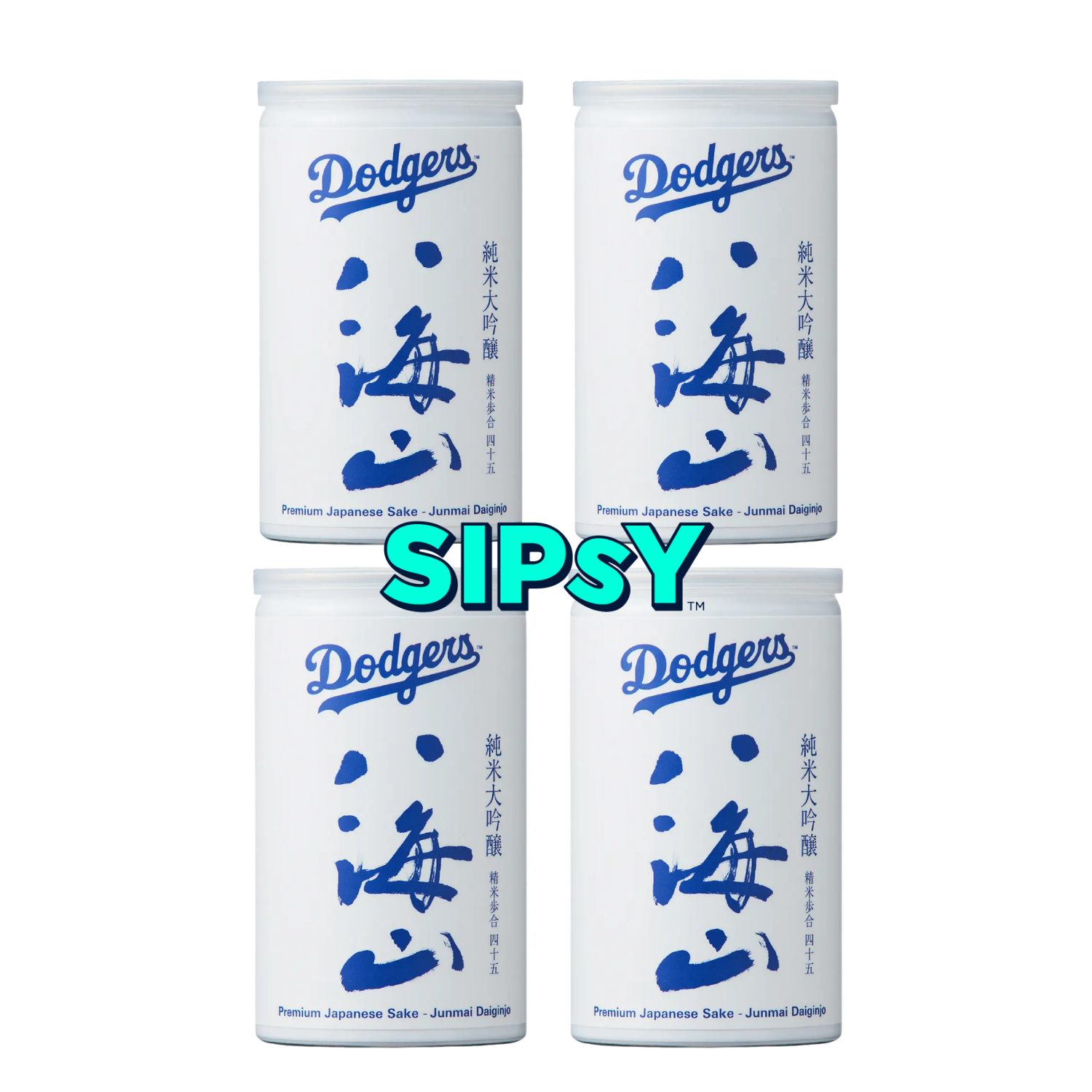 Hakkaisan Dodgers Junmai Daiginjo Sake 4-Pack 180ml Cans | Local