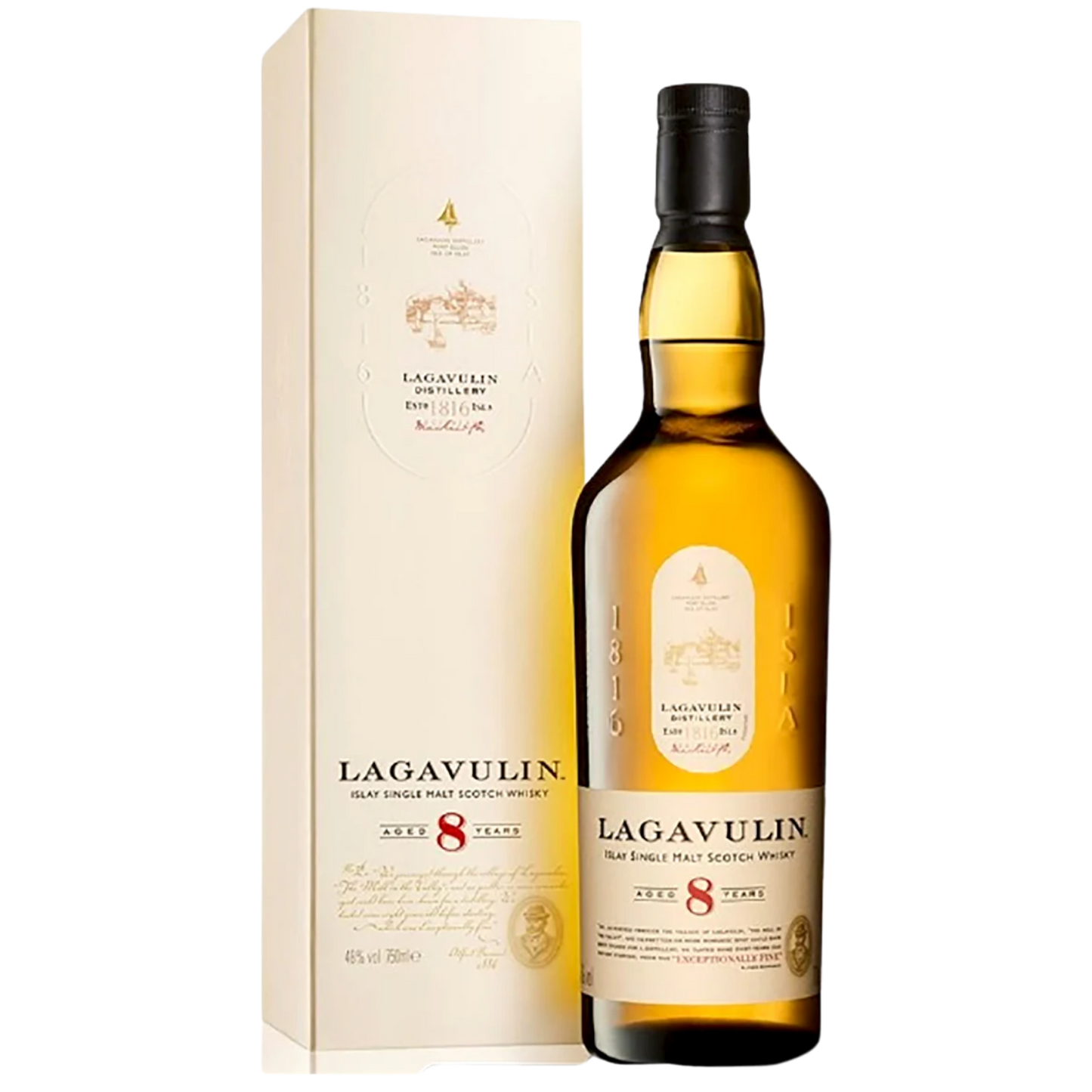 Lagavulin 8 Year Old Single Malt Scotch Whisky - 750ml