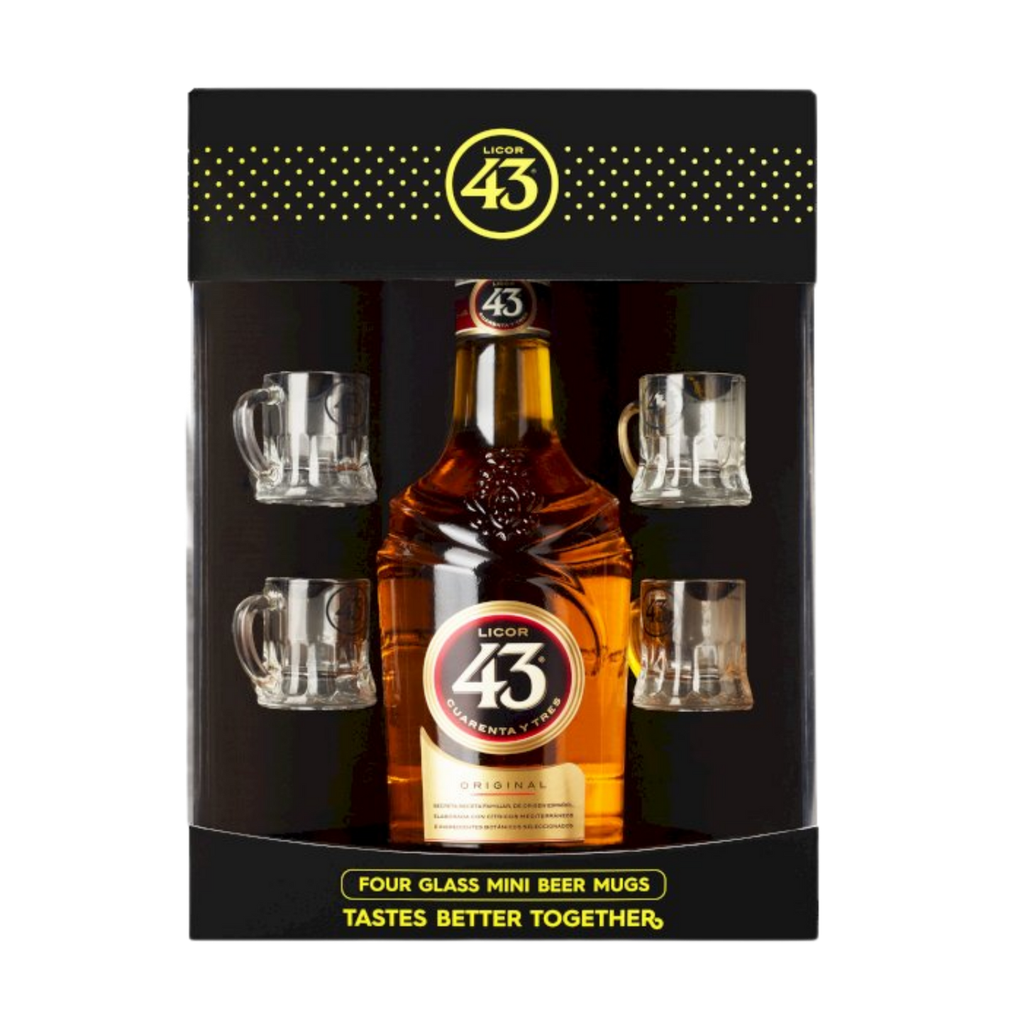Licor 43 Mini Beer Glass Gift Pack - 750mL