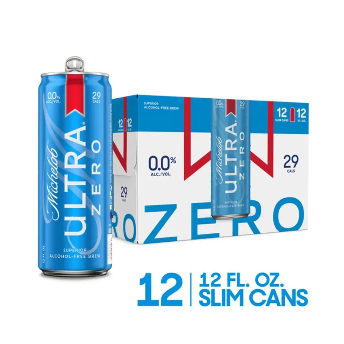 Michelob Ultra Zero Beer - 12 pk / 12 oz - Sipsy