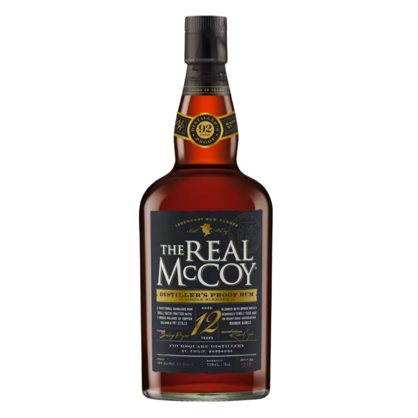 The Real McCoy 12 Year Aged Rum - 750ml