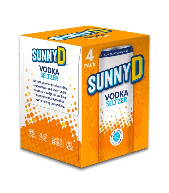 SunnyD Vodka Seltzer — 4-Pack, 12 oz - Sipsy