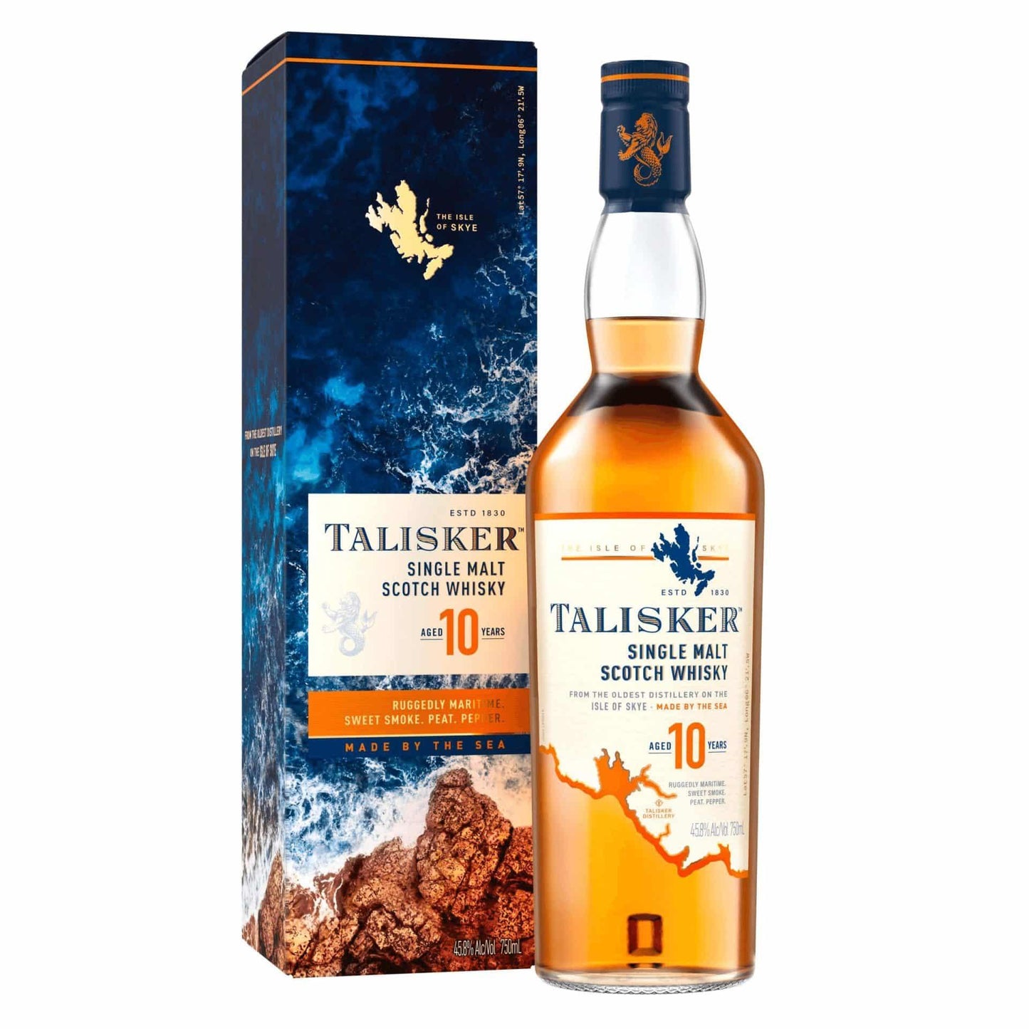 Talisker 10-Year-Old Single Malt Scotch Whisky 750 ml - Sipsy