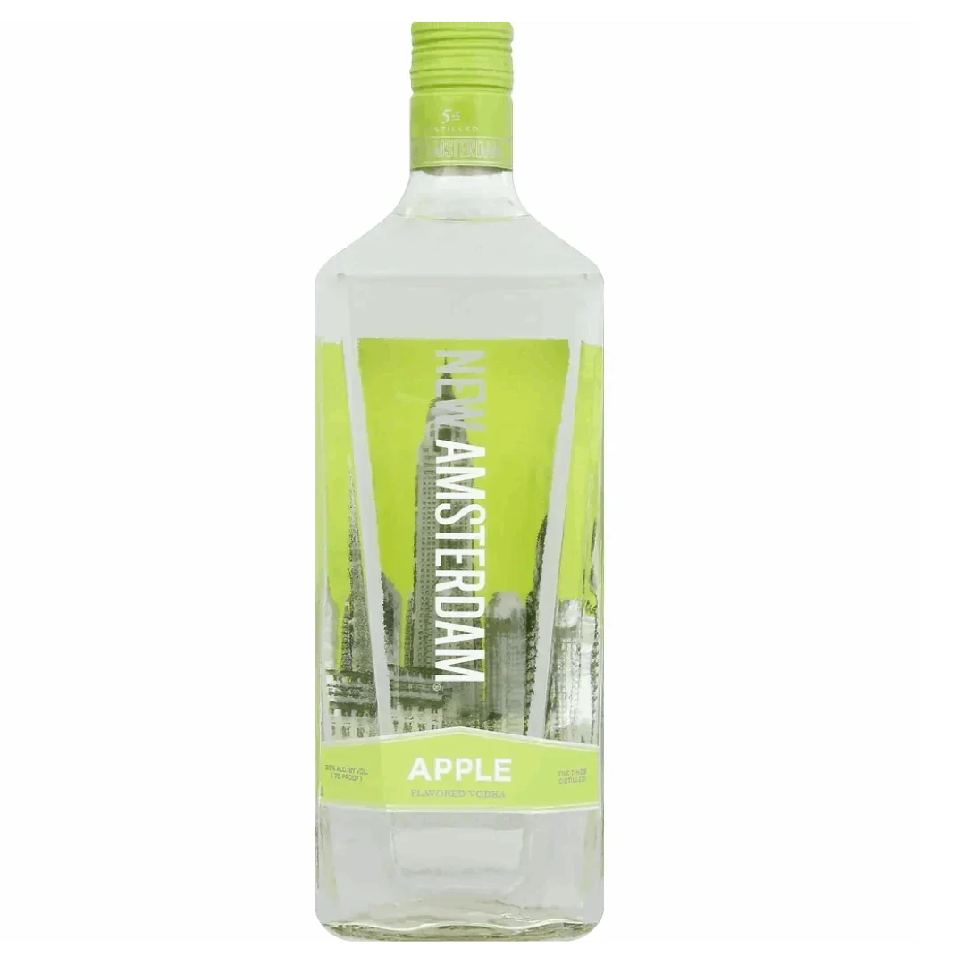 New Amsterdam Green Apple Flavored Vodka, 1.75 L - Sipsy