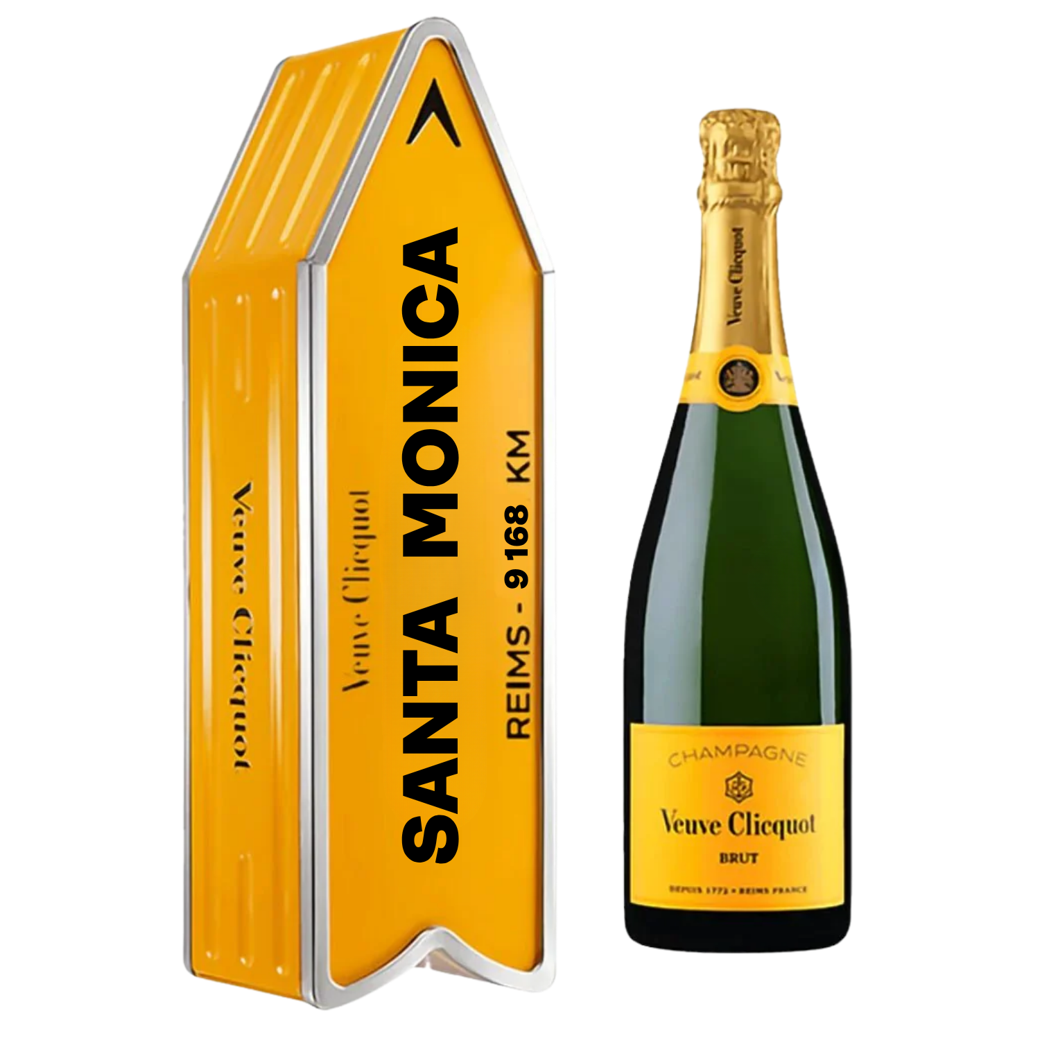 Veuve Clicquot Arrow Tin Santa Monica Edition | Local Delivery