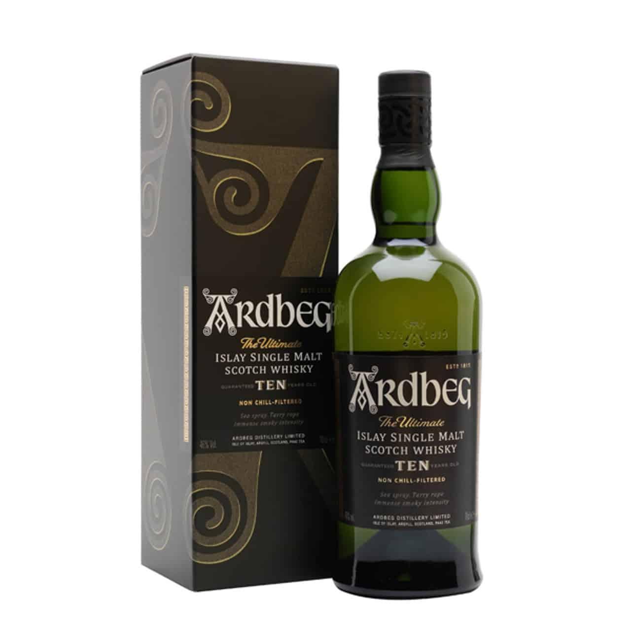Ardbeg 10 Year Old Single Malt Scotch Whisky – 750 ml - Sipsy