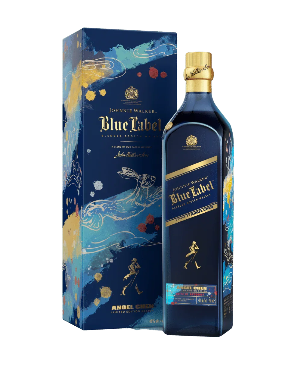 Johnnie Walker Blue Label Blended Scotch Whisky, Limited Edition Year of the Rabbit – 750 ml - Sipsy