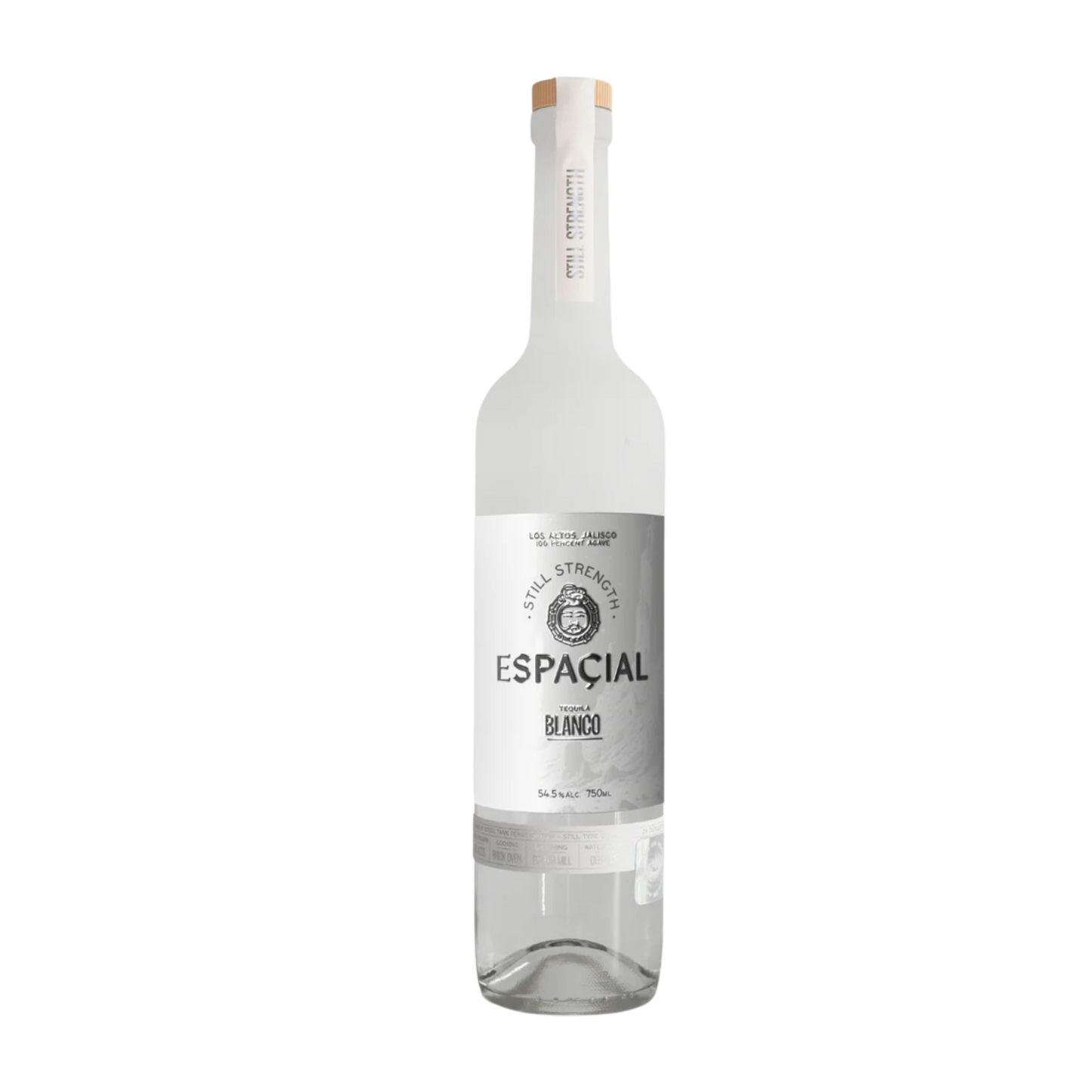 espacial still strength blanco tequila 750ml