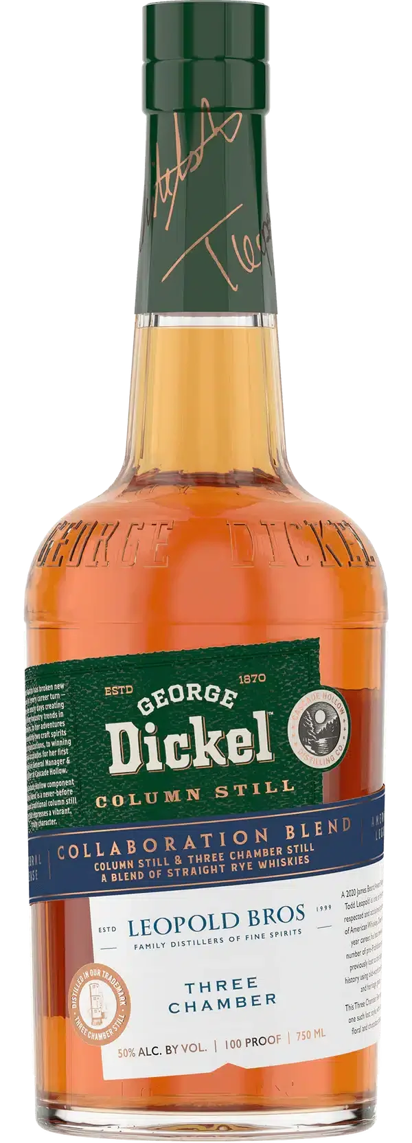 George Dickel x Leopold Bros Collaboration Rye Whiskey - 750 ml - Sipsy