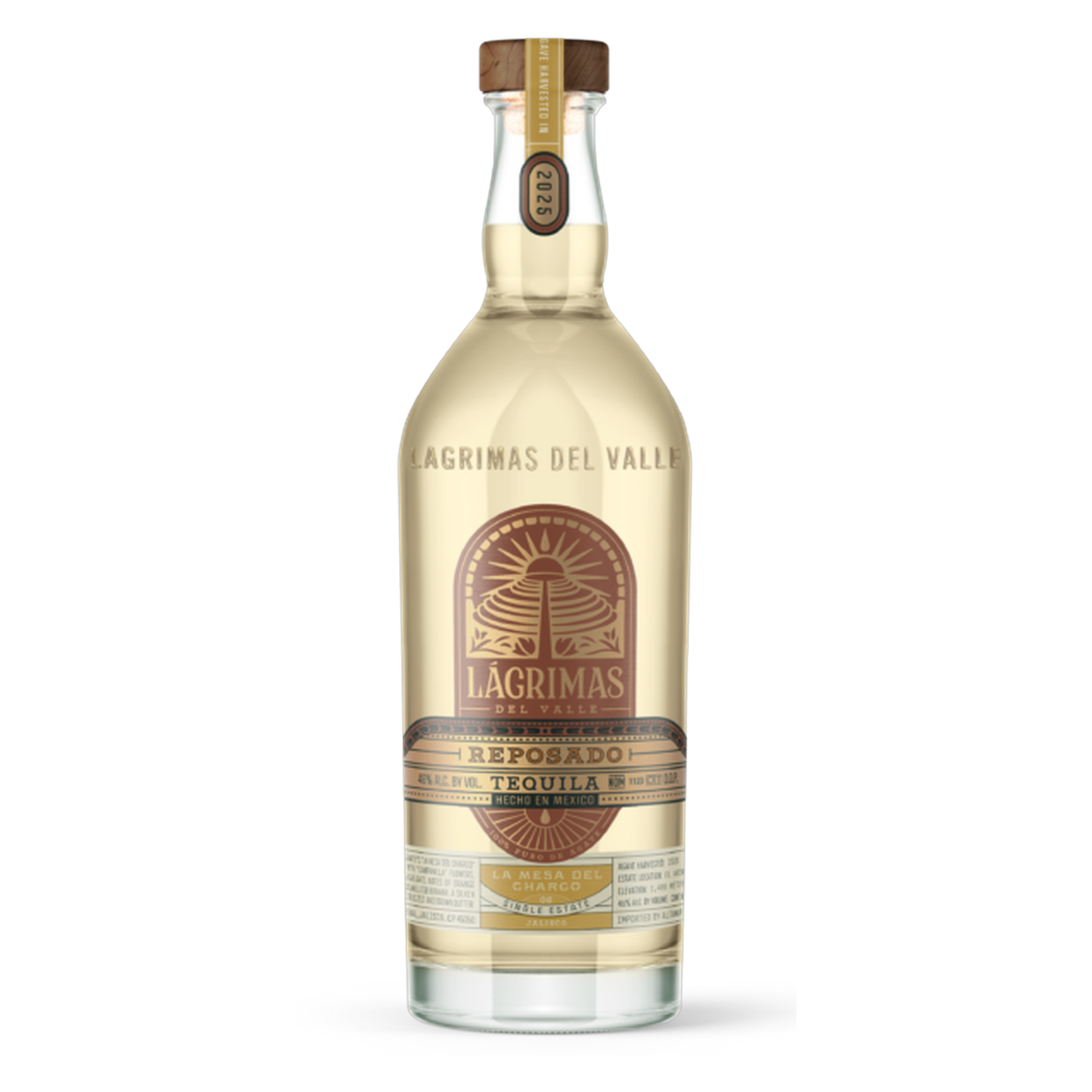 Lágrimas del Valle La Mesa del Charco Reposado Tequila - 750ml bottle