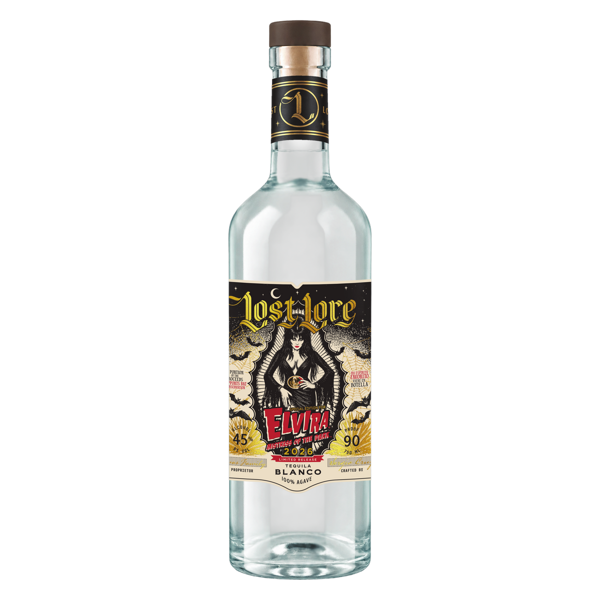 Lost Lore x Elvira Mistress of the Dark Tequila Blanco - 750ml bottle