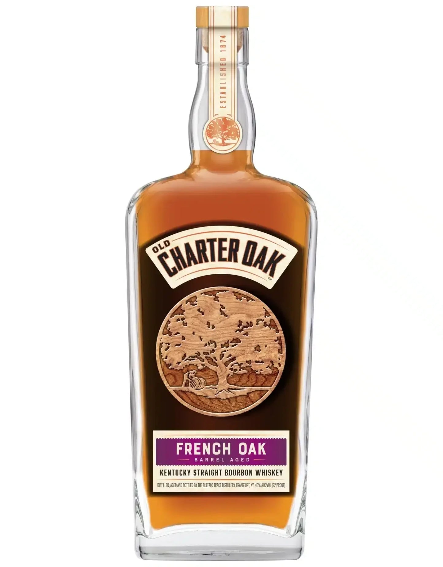 Old Charter French Oak Kentucky Straight Bourbon Whiskey (2021 Release) – 750 ml - Sipsy