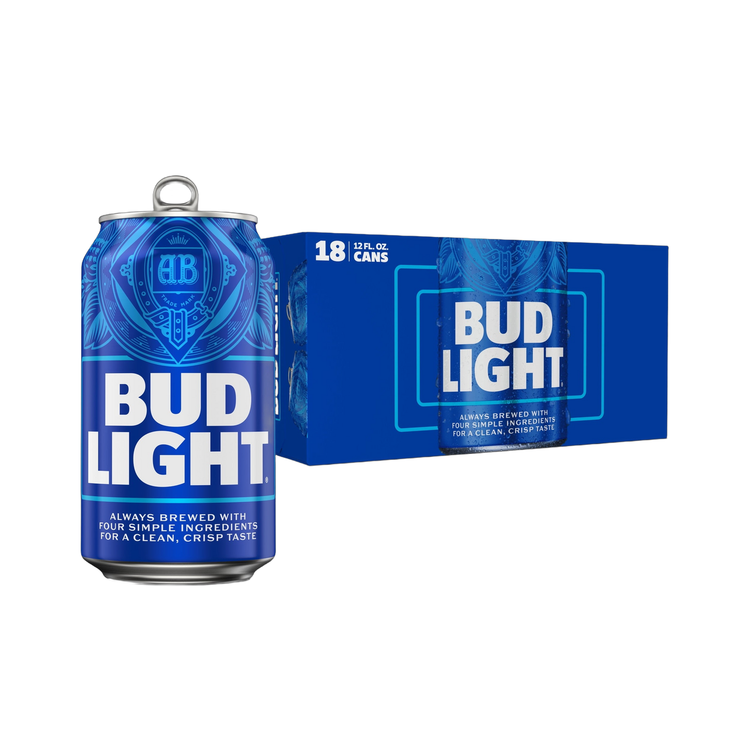 Bud Light American Lager 12oz Cans - 18-Pack