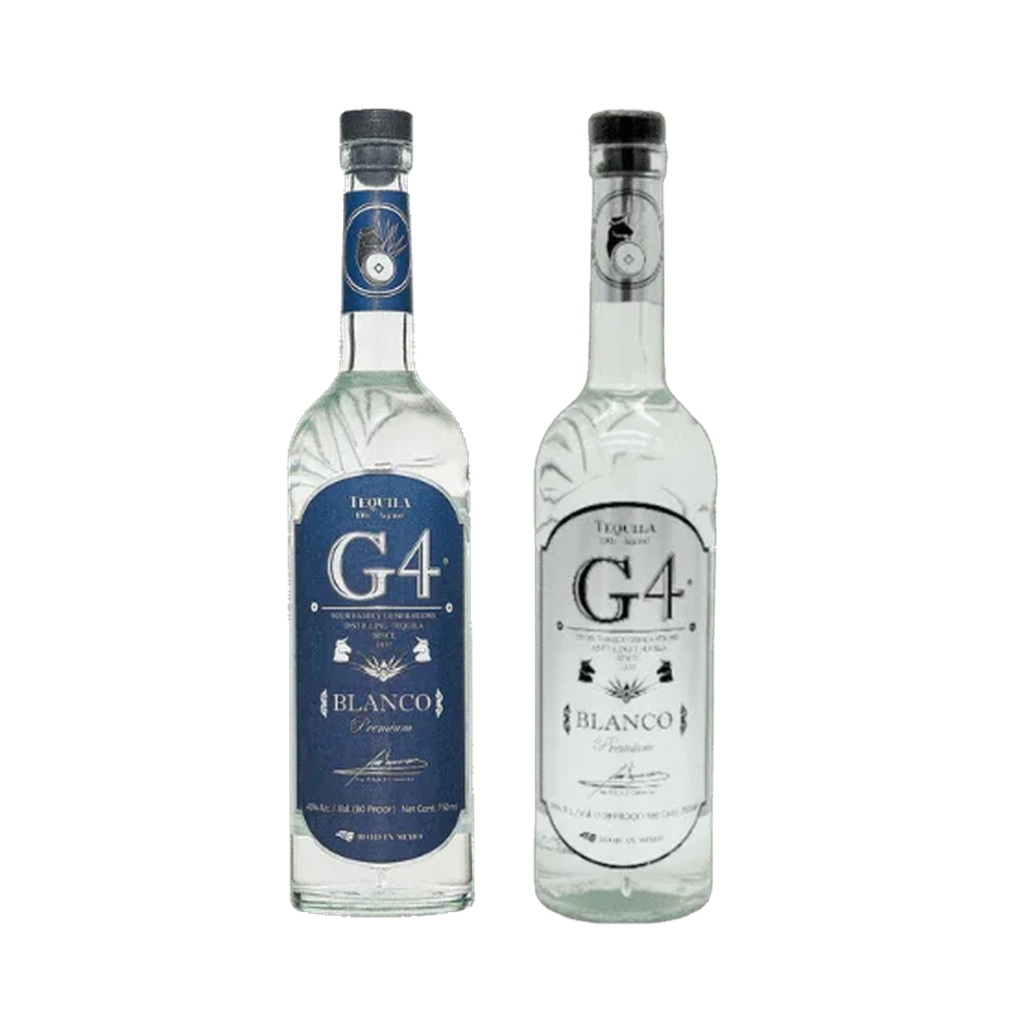 G4 Blanco and G4 Blanco 108 High Proof Tequila - 2-Pack