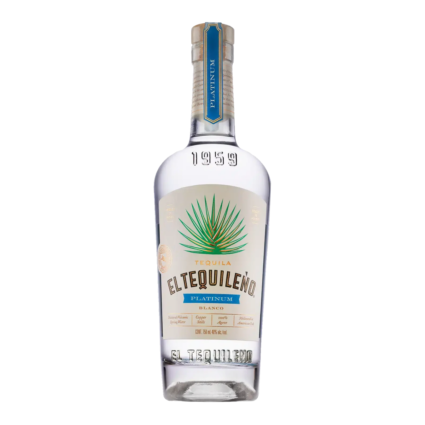 El Tequileño Platinum Blanco Tequila - 750ml