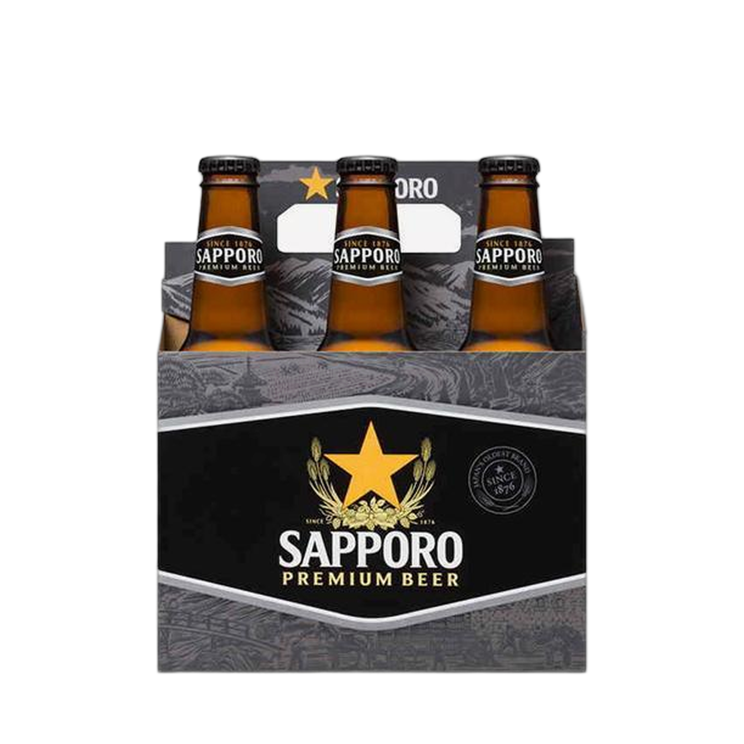 Sapporo Premium Lager 6 bottles | Japanese Lager Beer | Local