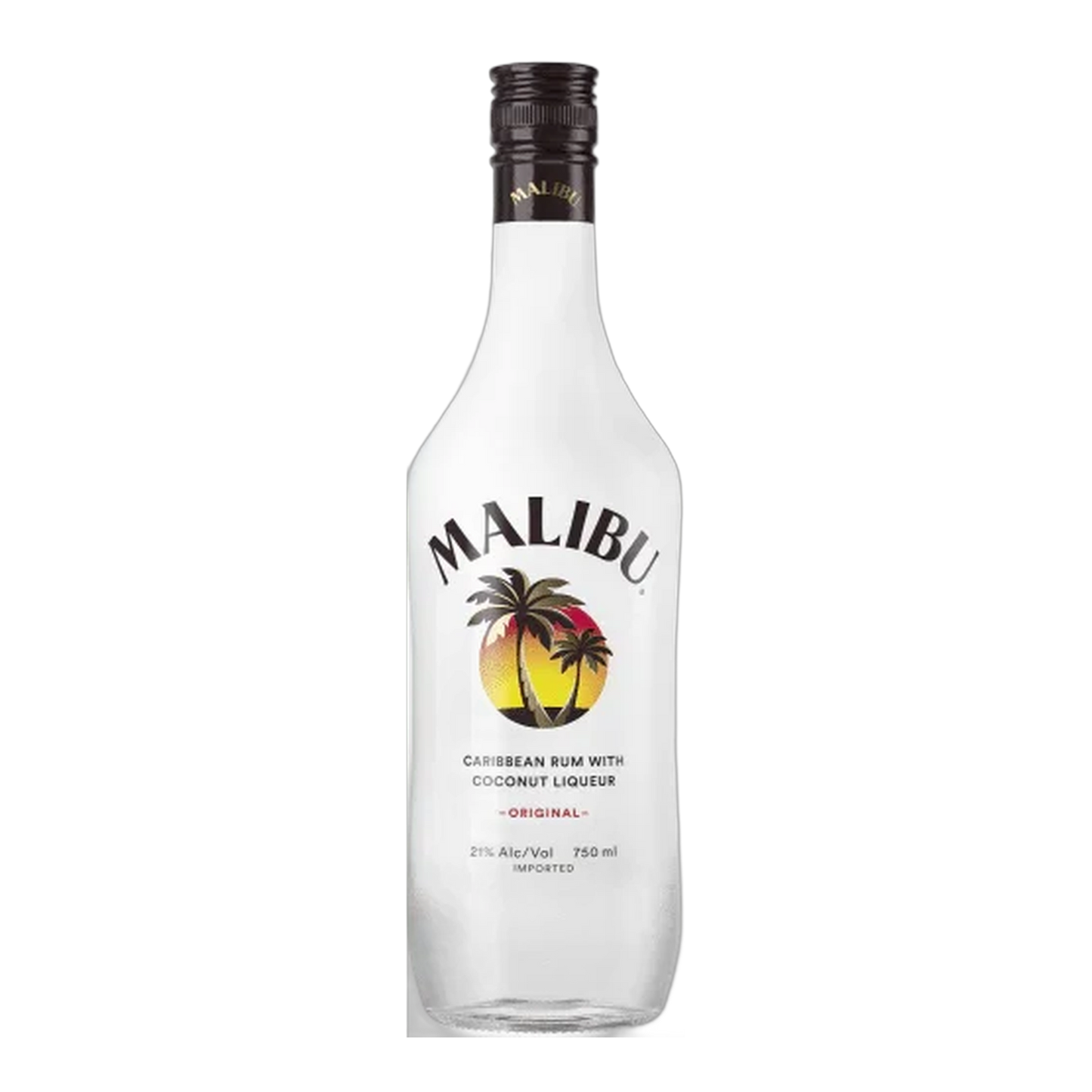 Malibu Flavored Caribbean Rum with Coconut Liqueur - 750ml
