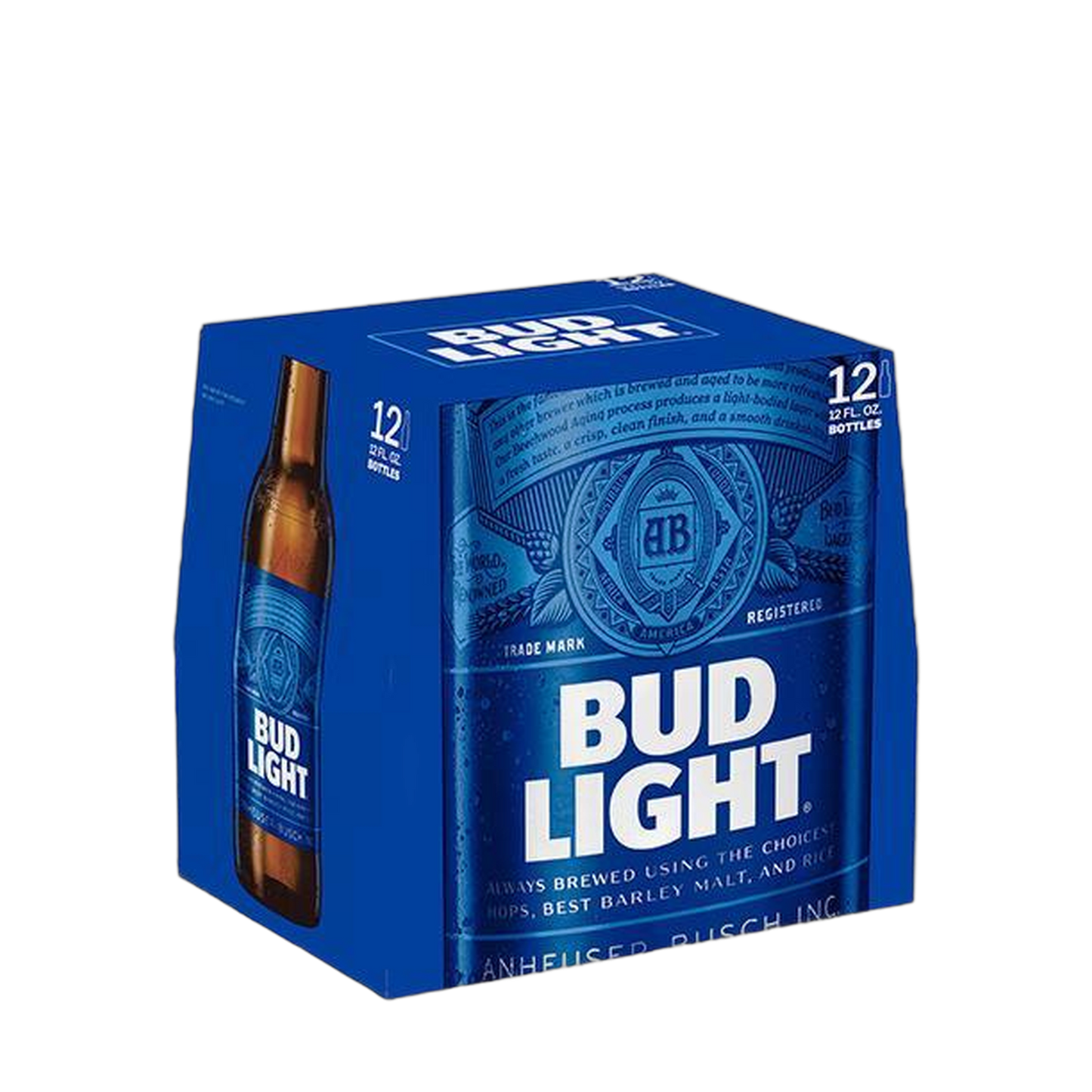 Bud Light American Lager 12oz Bottles - 12-Pack
