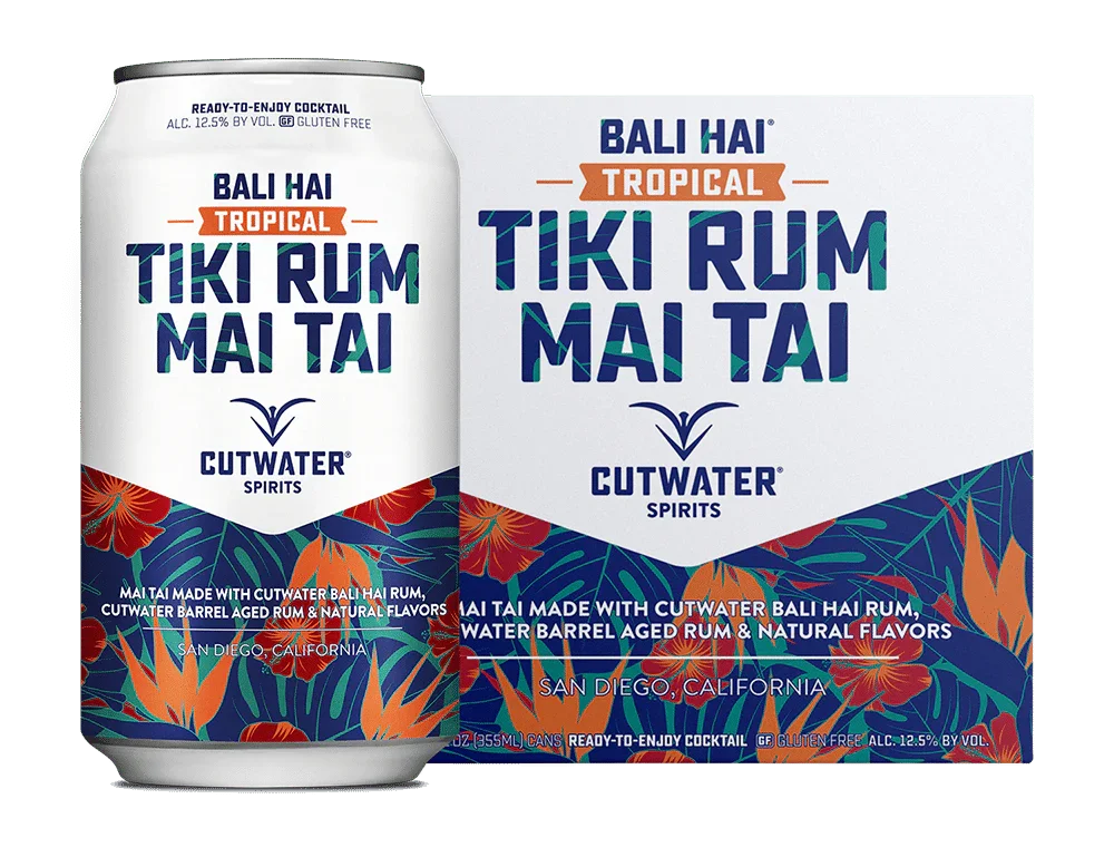 Cutwater Bali Hai Rum Mai Tai 4-pk - 12 oz cans - Sipsy