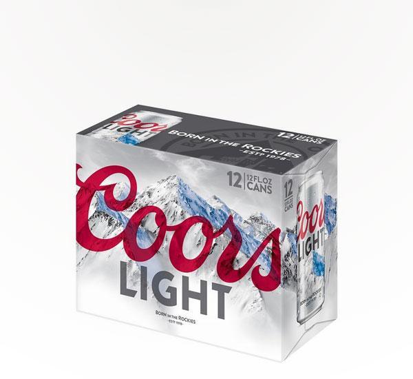 Coors Light Beer - 12-pk / 12 fl oz Cans - Sipsy