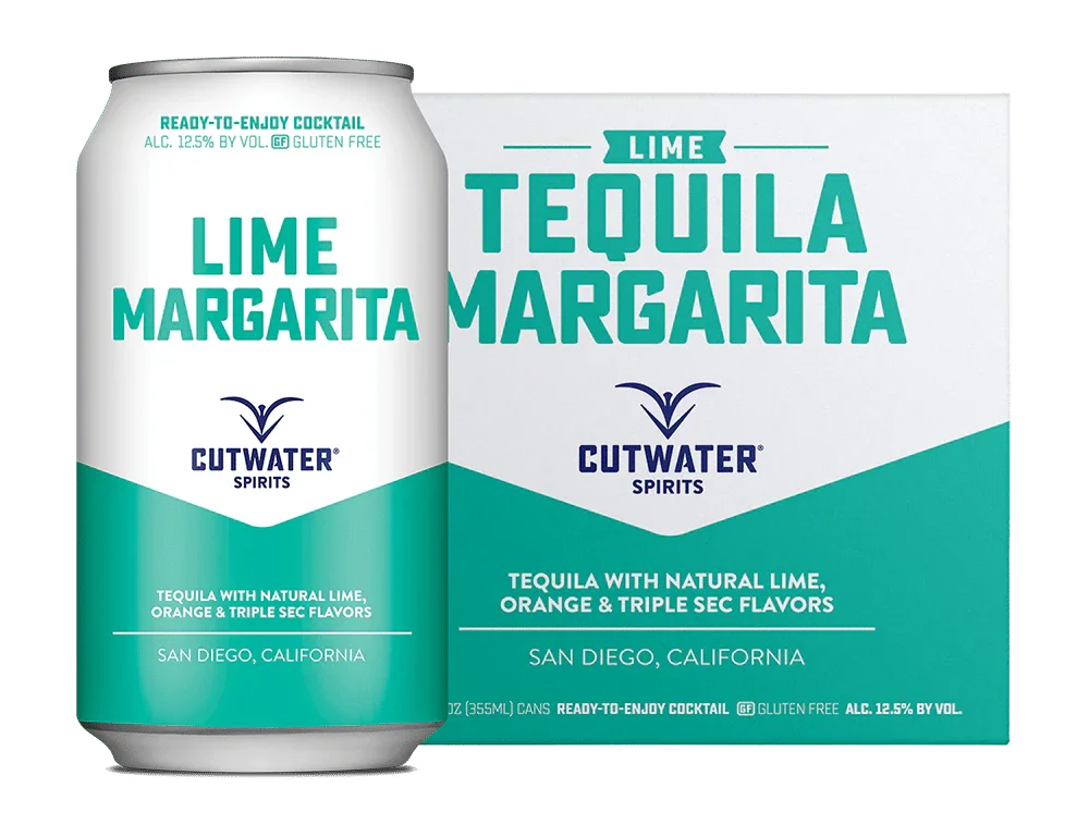 Cutwater Lime Tequila Margarita, 4-pack, 12 oz cans - Sipsy