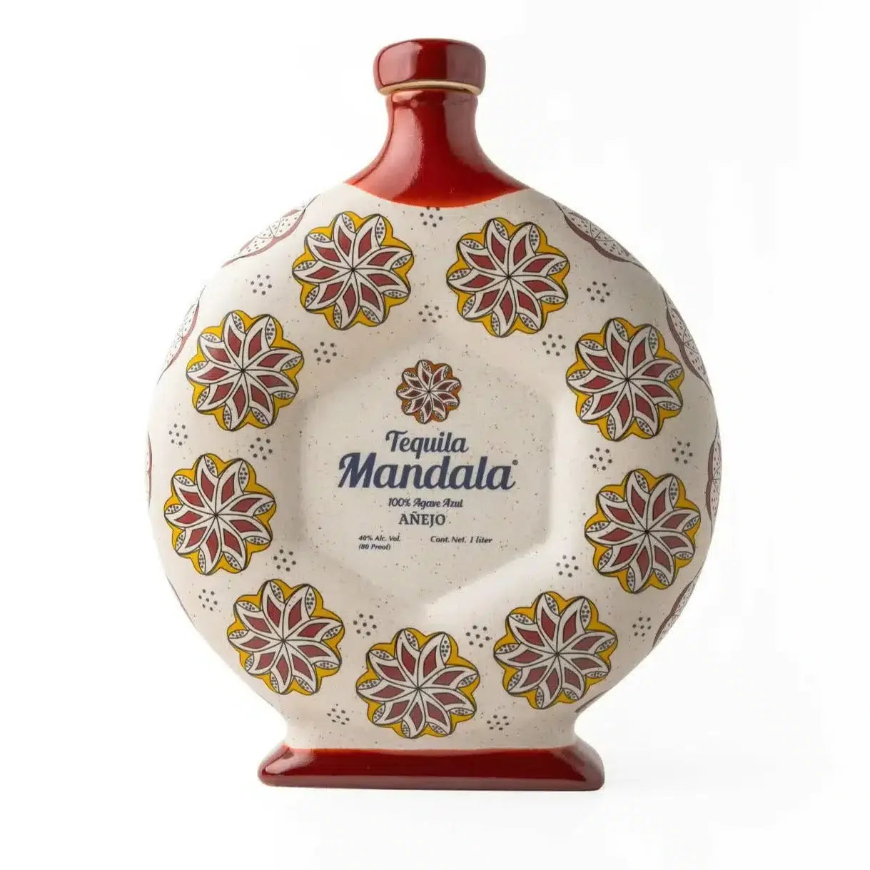 Tequila Mandala Añejo Ceramic Bottle - 1 L - Sipsy