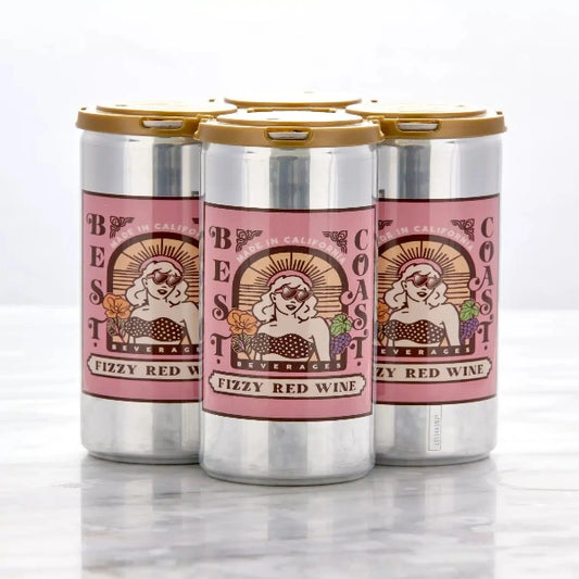 Best Coast Fizzy Red Canned Wine 4-Pack