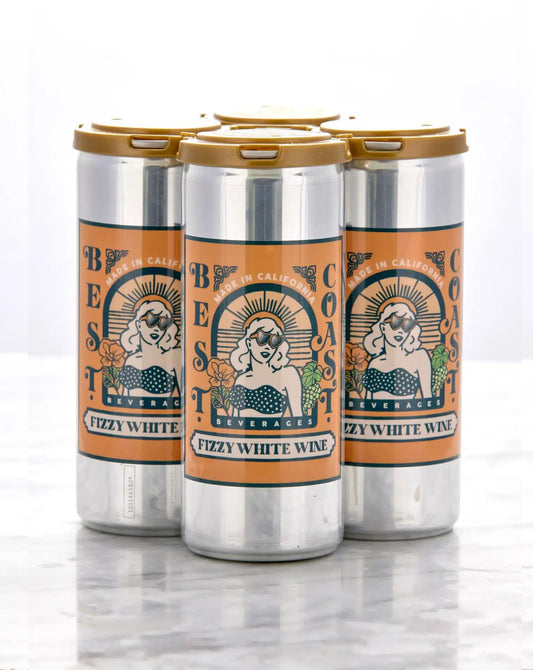 Best Coast Fizzy White Canned Wine 4-Pack