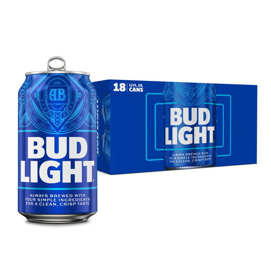 Bud Light American Lager 12 oz Cans - 18-Pack