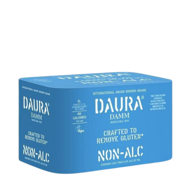 Daura Damm Non-Alcoholic Lager Gluten Removed - 6-Pack