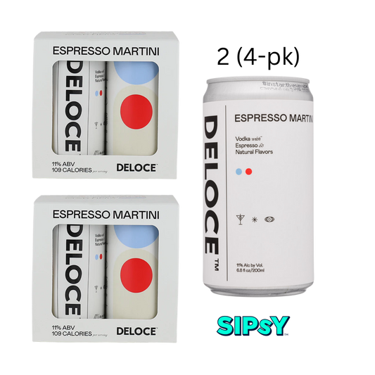 2 for $20 Deloce Espresso Martini 4-Pack - 200ml Cans