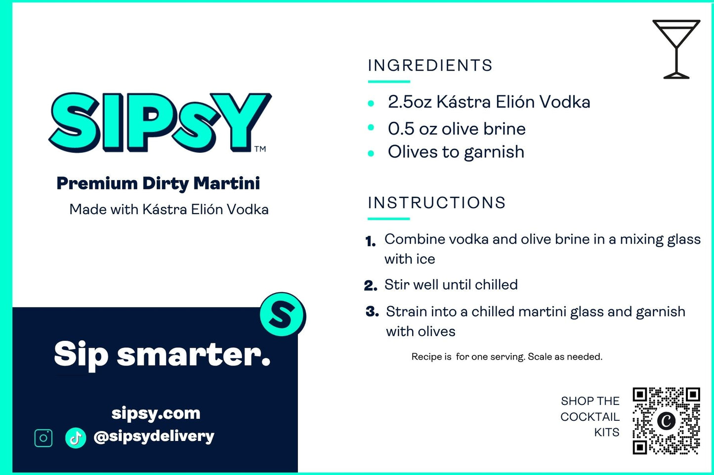 Dirty martini recipe guide