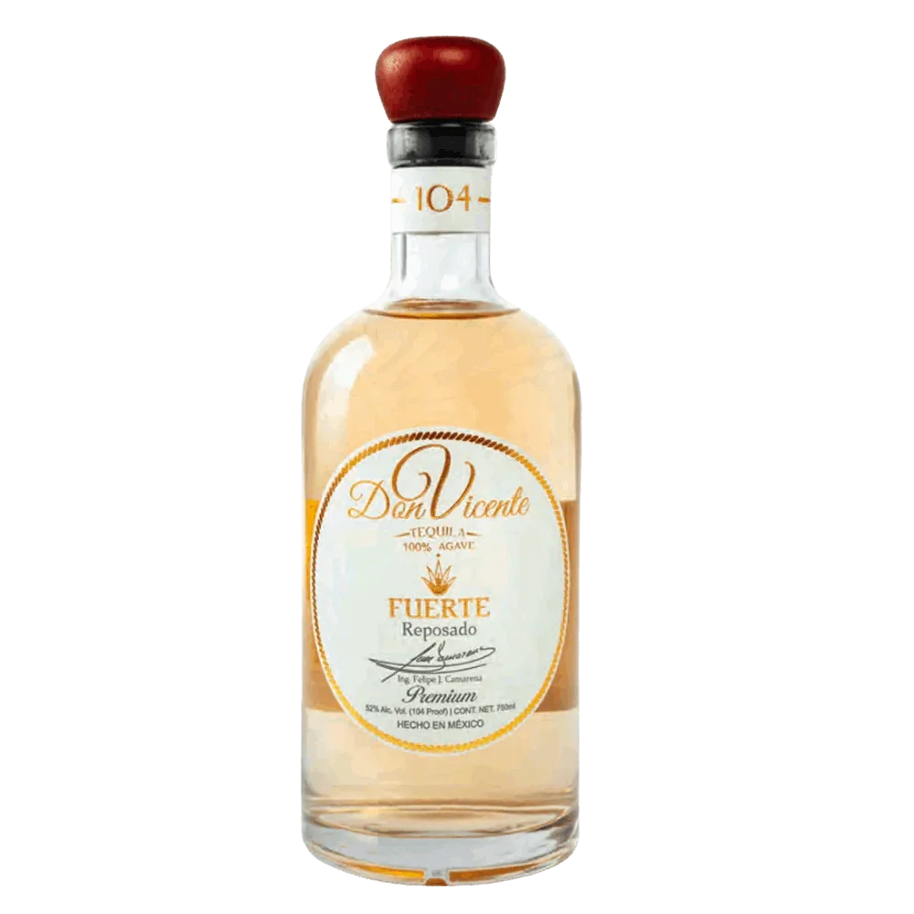 Don Vicente Fuerte Reposado Tequila | 104 Proof Cask Strength – 750 ml - Sipsy