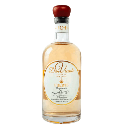 Don Vicente Fuerte Reposado Tequila | 104 Proof Cask Strength – 750 ml - Sipsy