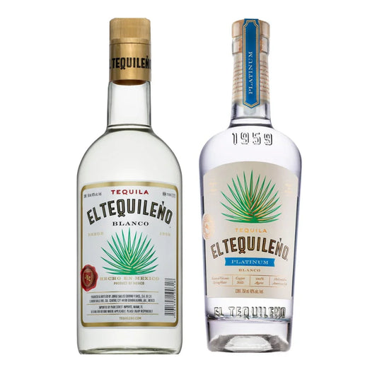 El Tequileno Blanco & Platinum Blanco Tequila - 2-Pack - Sipsy