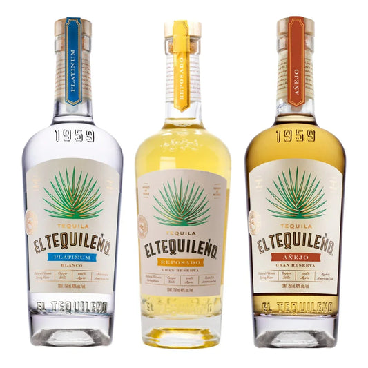 El Tequileno Platinum Blanco, Gran Reserva Reposado, and Gran Reserva Añejo – 3-pack - Sipsy