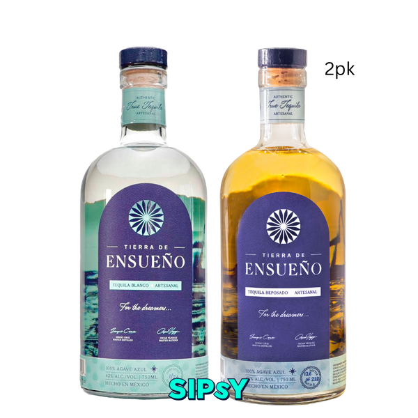 Tierra de Ensueño Tequila Blanco and Rare Reposado 2pk - 750ml