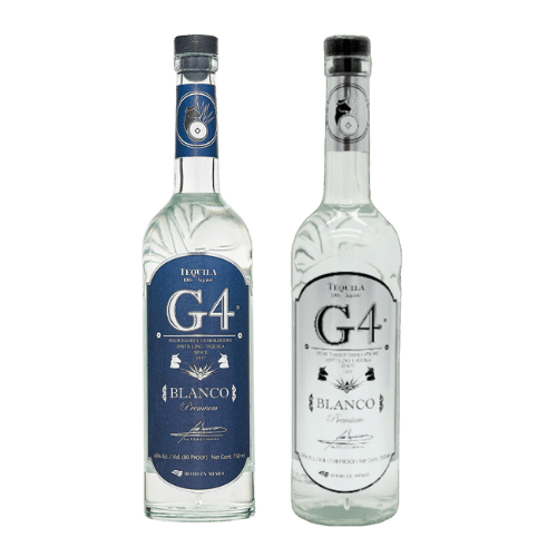 G4 Blanco and G4 Blanco 108 High Proof Tequila -2pk