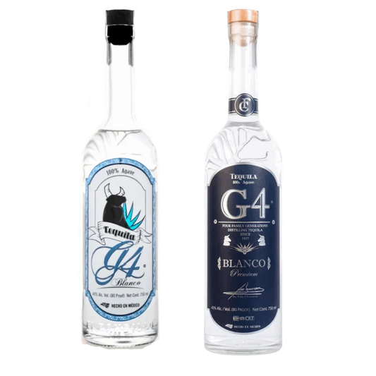 G4 Clásico Blanco Tequila + G4 Blanco Tequila (2-pack) - Sipsy